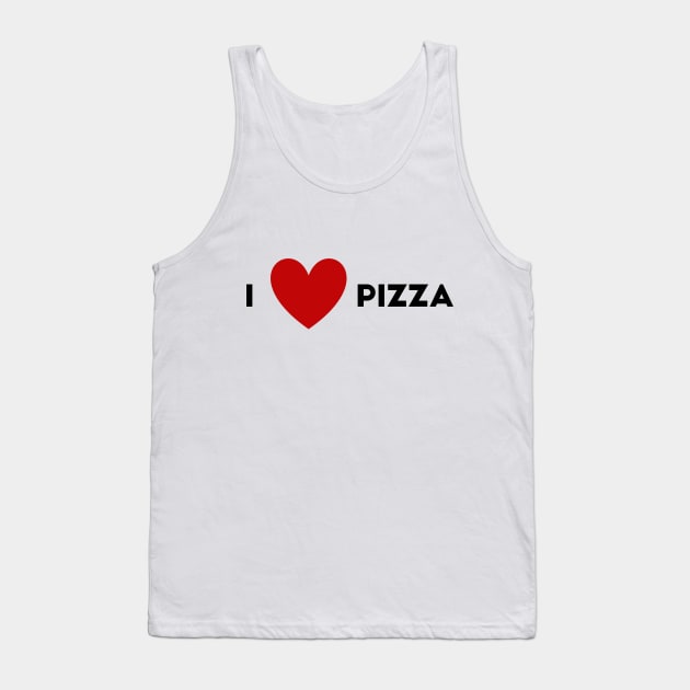 I Heart Pizza Tank Top by WildSloths